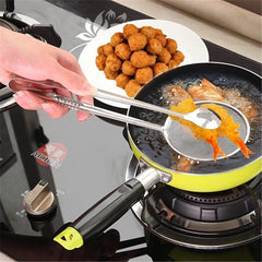 Multi-functional Oil Food Folder Kitchen Accessories Stainless Steel Fried Food Oil Scoop