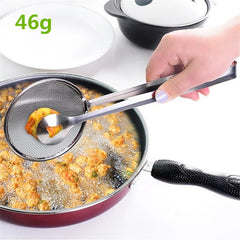 Multi-functional Oil Food Folder Kitchen Accessories Stainless Steel Fried Food Oil Scoop