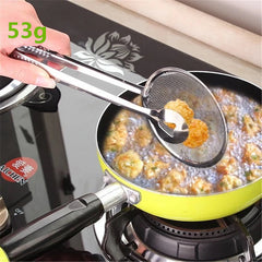 Multi-functional Oil Food Folder Kitchen Accessories Stainless Steel Fried Food Oil Scoop
