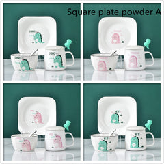 Cute Cartoon Dinosaur Ceramic Bowls And Dishes