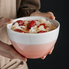 Modern Simple Ceramic Household Wash And Ink Gradual Color Soup Bowl