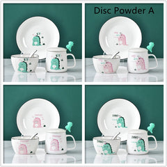 Cute Cartoon Dinosaur Ceramic Bowls And Dishes