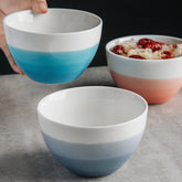 Modern Simple Ceramic Household Wash And Ink Gradual Color Soup Bowl